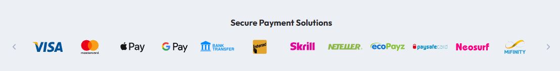 Make secure deposits using Visa Skrill Apple Pay